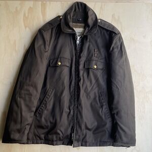 Vintage Blauer Tufnyl Jacket Mens 44R Brown Nylon Weather Resistant Lined